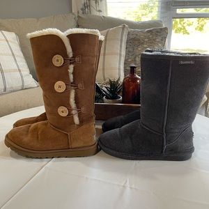 Lot of 2- Ugg and bear paw boots-sz 9